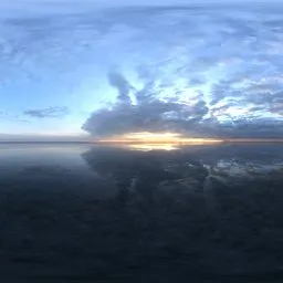 Pure sky at sunset with cloudy dusk 16k