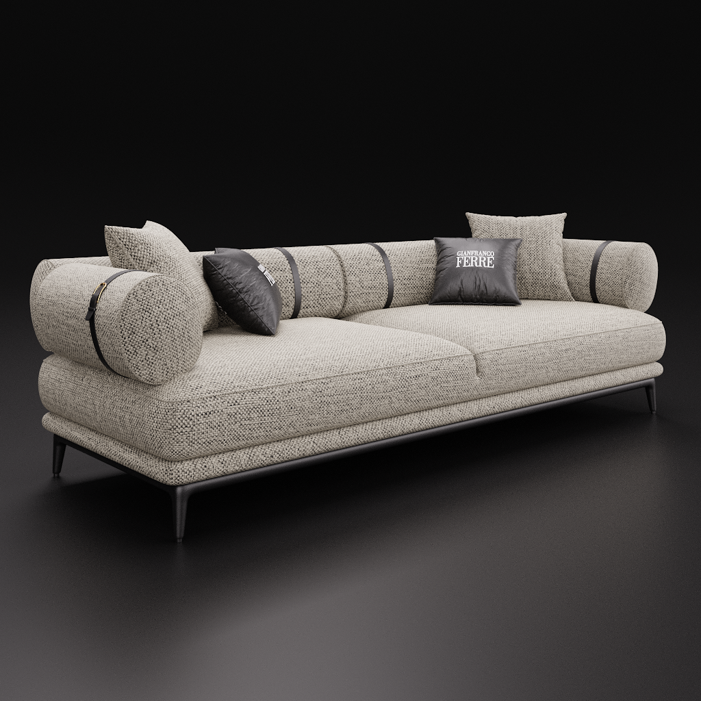 Sofa Phoenix 3D Sofa models BlenderKit