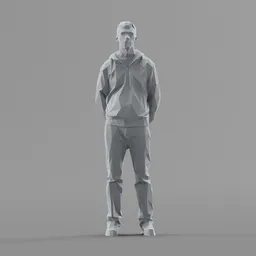 Lowpoly Male Standing