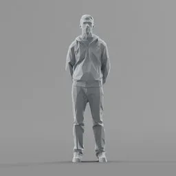 Lowpoly Male Standing