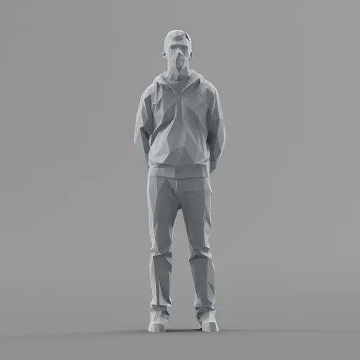 Lowpoly Male Standing