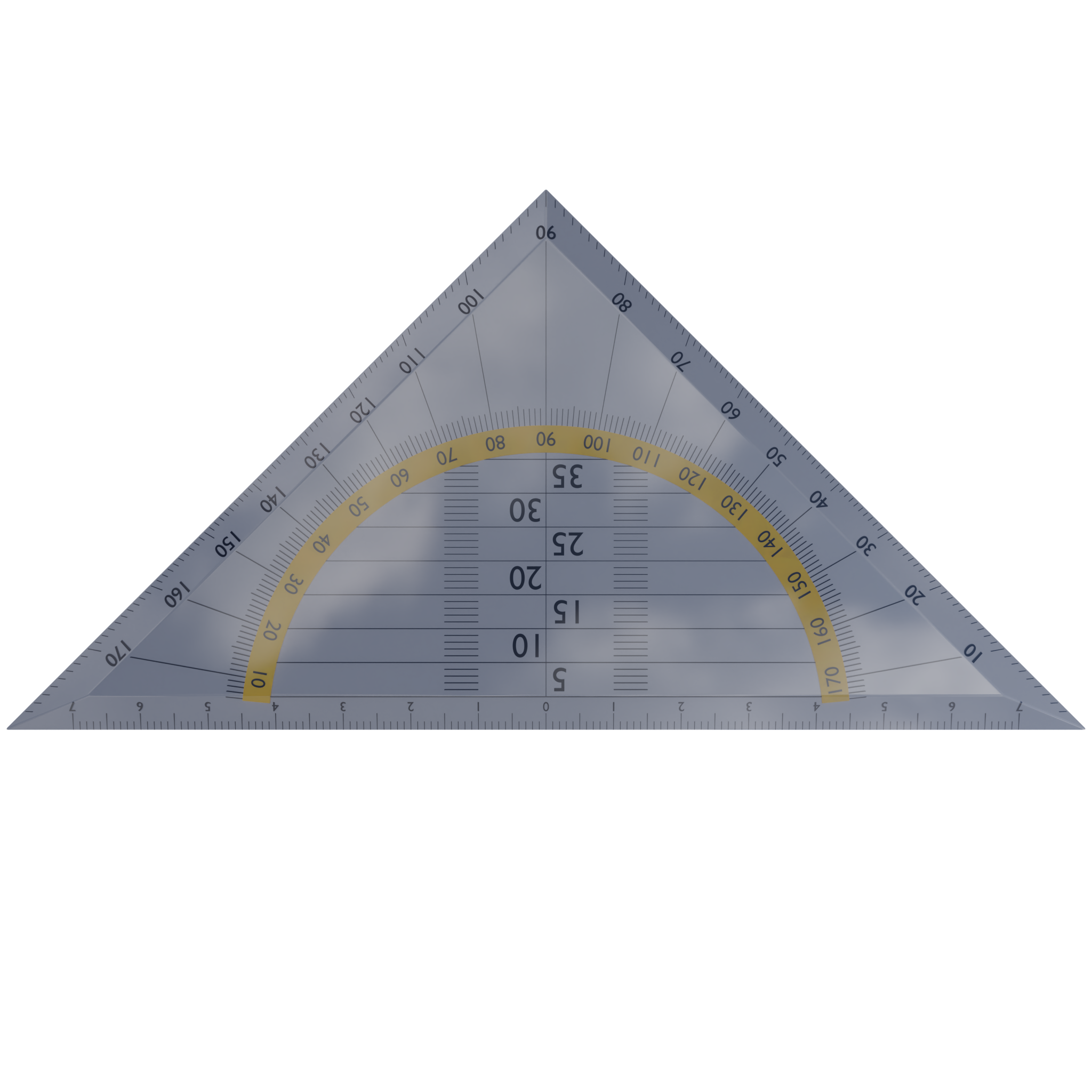 Triangle Ruler (cm) FREE Architecture models BlenderKit