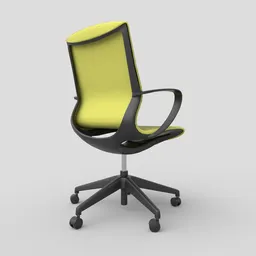 Modern Office Chair LP PBR4K Black-Yell