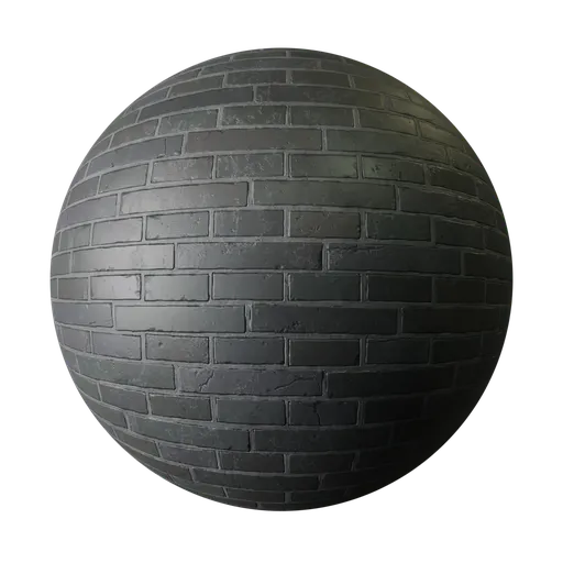 Charcoal Brick Wall