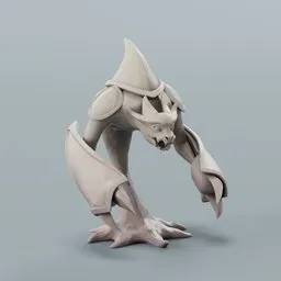 Living shadow clawed warrior figurine