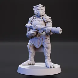 Gorilla with a grenade launcher