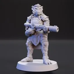 Gorilla with a grenade launcher