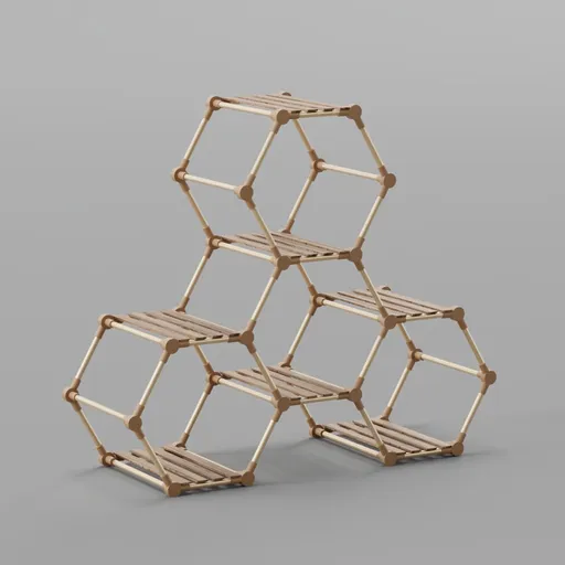 Hexagon Plant Stand