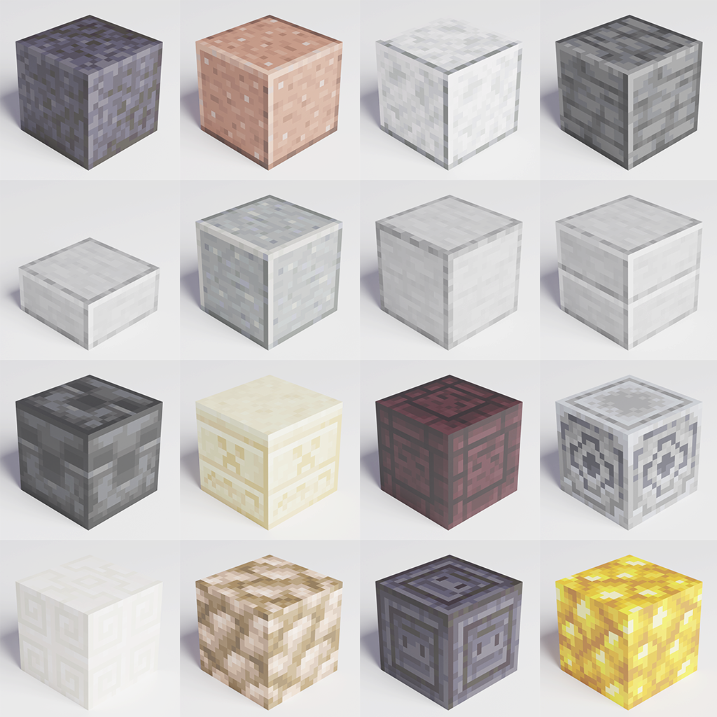 Minecraft Carved And Polished Blocks Molding / Carving models