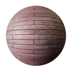 High-resolution PBR floorboard texture for 3D modeling in Blender and other software, featuring detailed wood grain and planks.