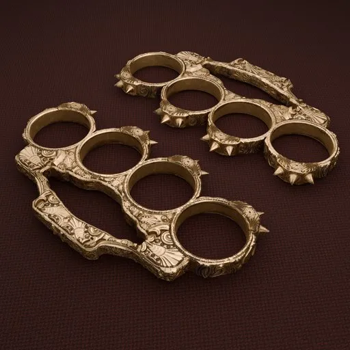 Gold Spiked Knuckles