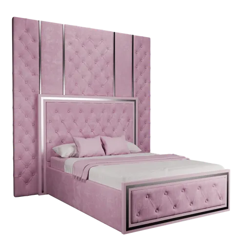 Pink bed