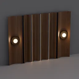 Modern Wavy Wood Wall Panel