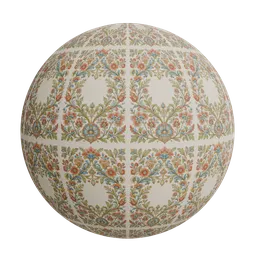 Mughal style digital border