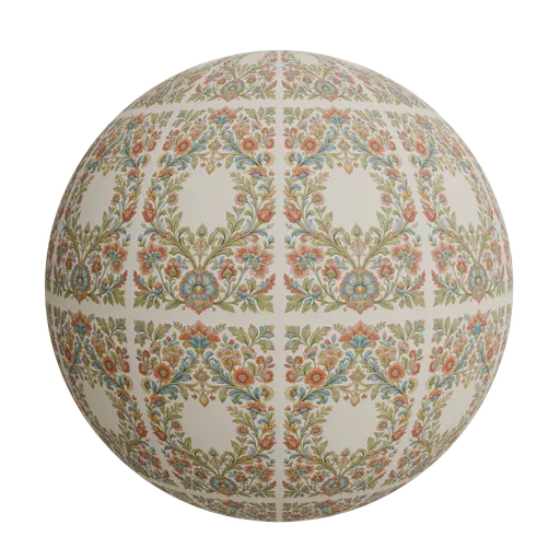 Mughal style digital border