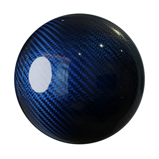 Blue Carbon Fiber