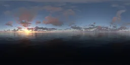 Evening night cloud pink light