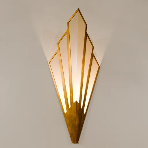 Art Deco Wall Light Sconce Brass