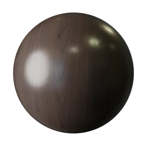 Dark Walnut Wood Texture – Seamless PBR
