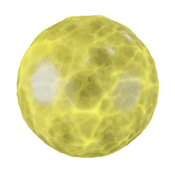 Yellow crystal glass