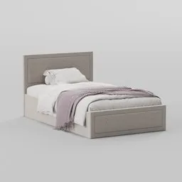 Prime lift-up storage bed frame grey