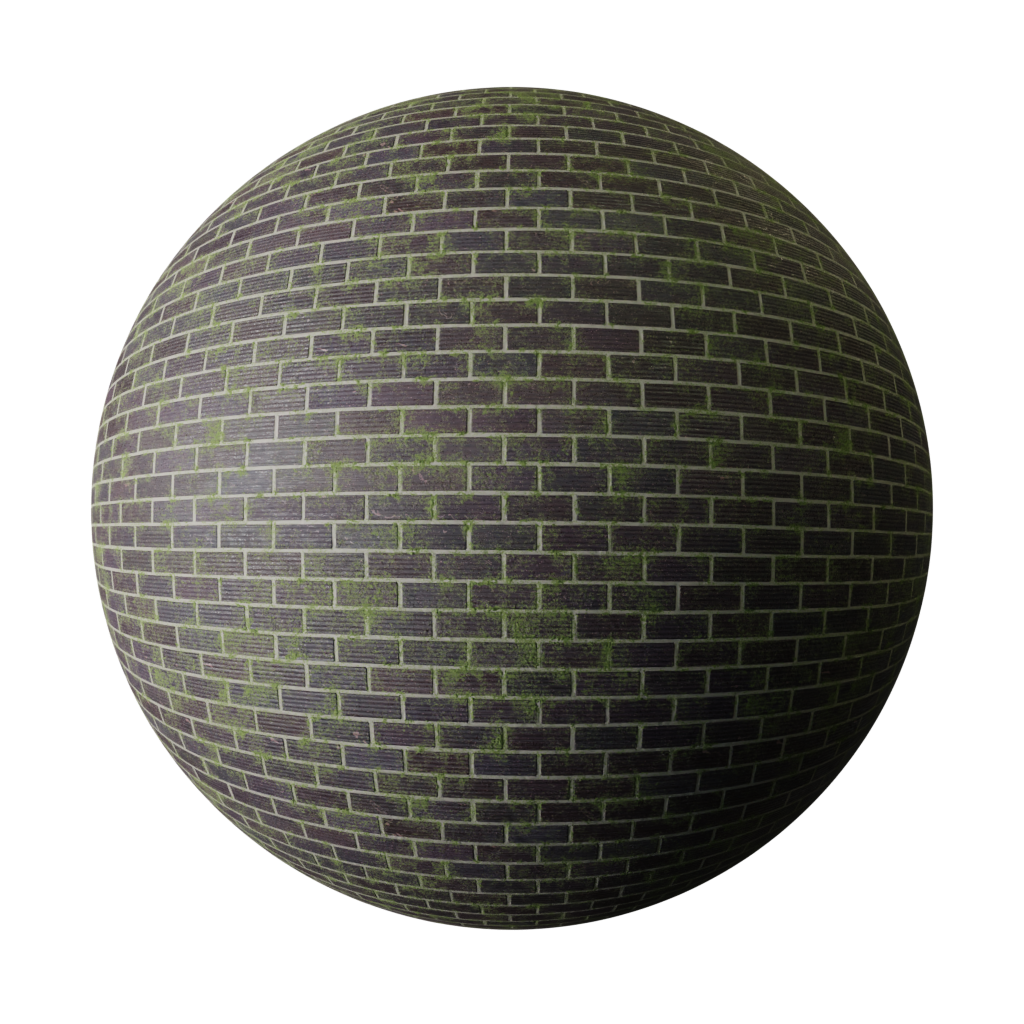 Tile moss FREE 3D tiles materials BlenderKit
