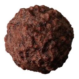 Realistic PBR texture of fried burger meat for Blender 3D artists.