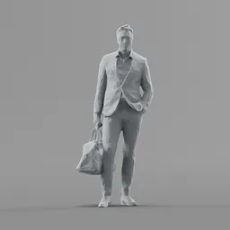 Lowpoly Male Standing