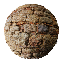 Medieval Stone Wall PBR Scan 01