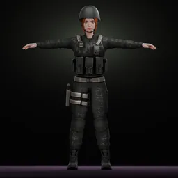 Female Tactical Soldier