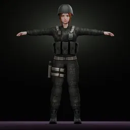 Female Tactical Soldier