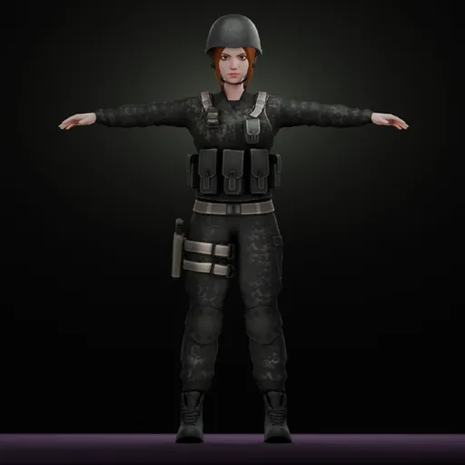Female Tactical Soldier