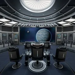 Sci Fi Spaceship Bridge