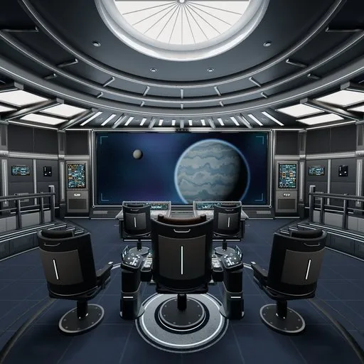 Sci Fi Spaceship Bridge
