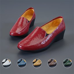 Women's leather moccasins