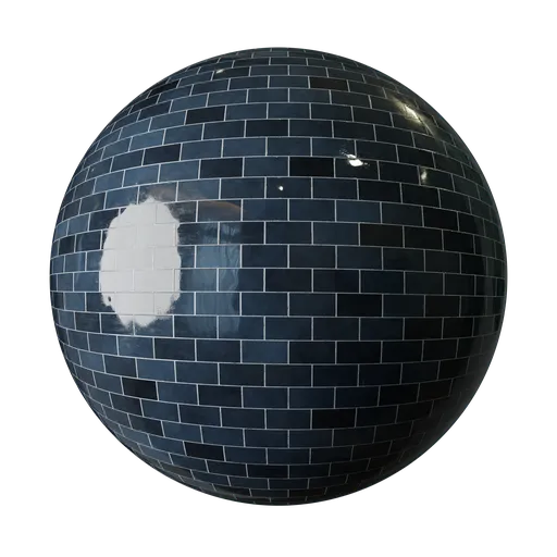 Blue Porcelain Brick Tiles