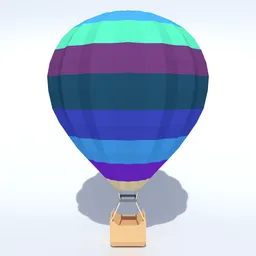 Low Poly Hot Air Ballon