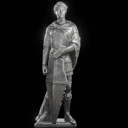 statue of Steel Saint george