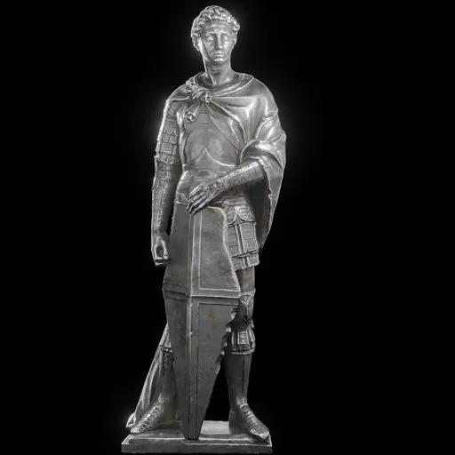 statue of Steel Saint george