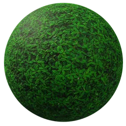 High-resolution PBR texture of lush green foliage for 3D Blender material applications.