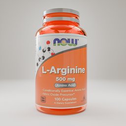 Now Capsule Bottle For L-Arginine supplement
