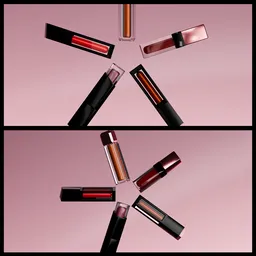 Liquid lipstick rotating animation