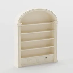 Arched Wall Niche Bookshelf