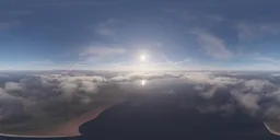 Above Clouds and Landscape