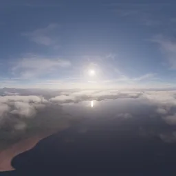 Above Clouds and Landscape