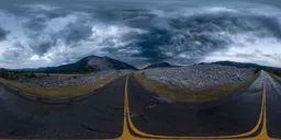 Dark Storm Clouds in Valley