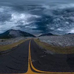 Dark Storm Clouds in Valley