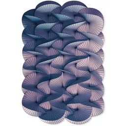 Serpentine Warm Blue Carpet