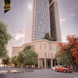 Twin Towers | Exterior ArchViz Scene