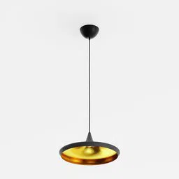 Dixon Beat Wide Pendant Black